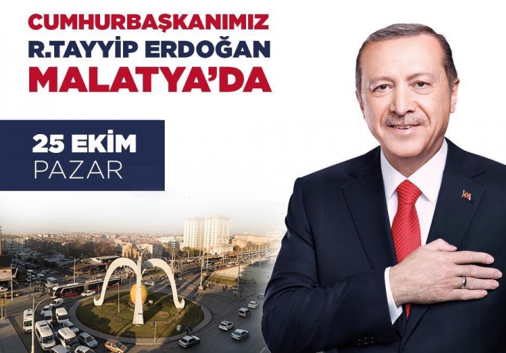 Malatya Cumhurbaşkanını Bekliyor