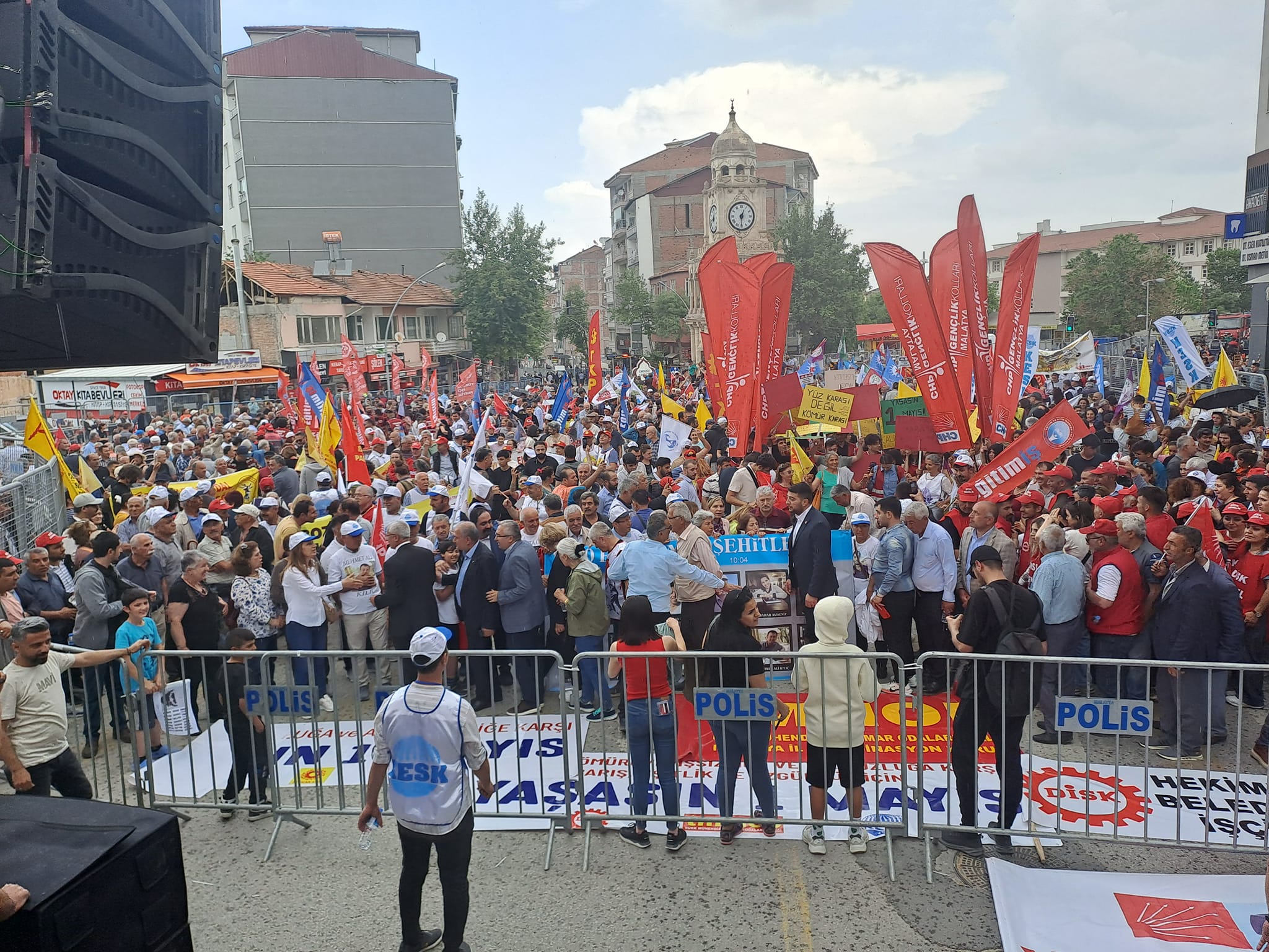 Malatya'da 1 Mayıs Kutlandı