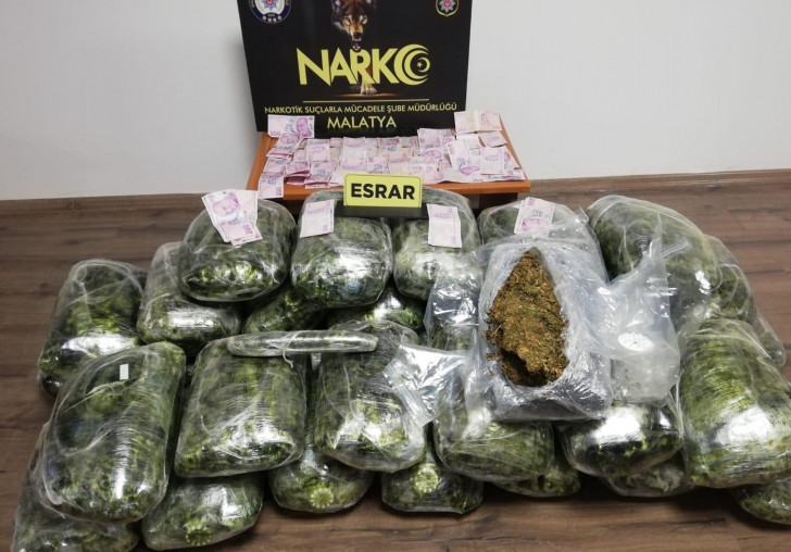 Malatya'da 35 kişi uyuşturucudan tutuklandı