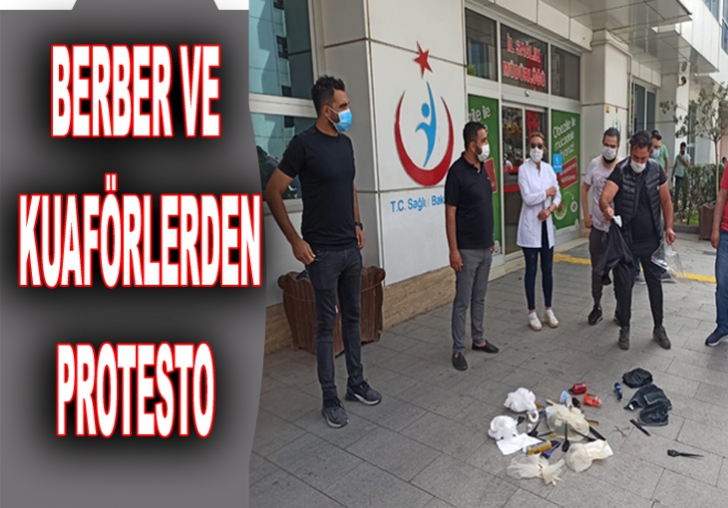 Malatya'da Berberlerden İl Sağlık Binasında Protesto