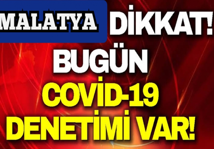 Malatya'da Covid-19 Denetimi