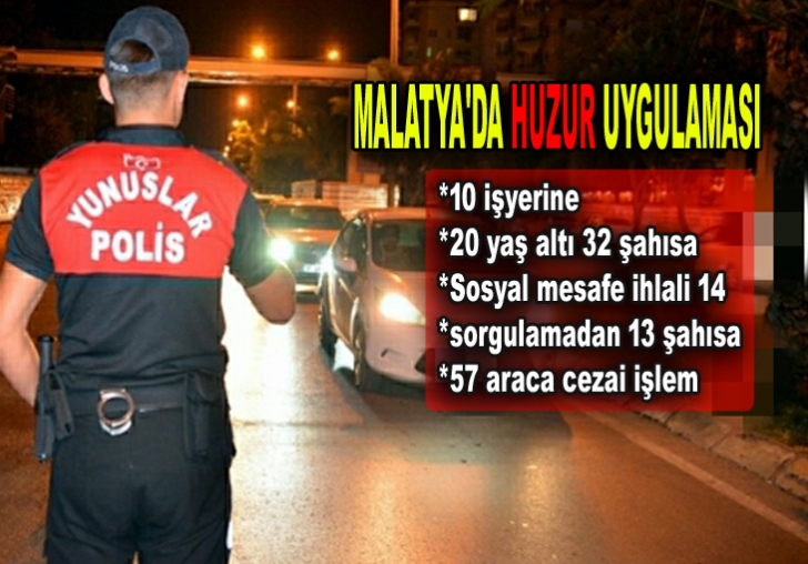 MALATYA'DA HUZUR UYGULAMASI