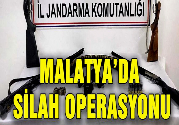 Malatyada silah operasyonu