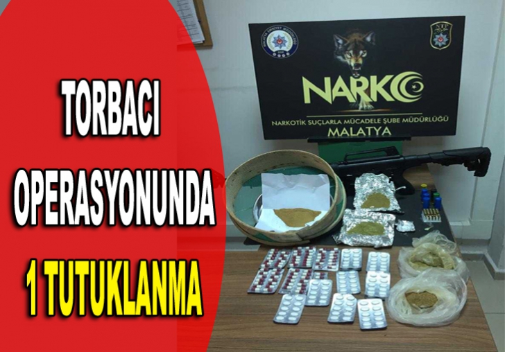 Malatyada torbacı operasyonda: 1 tutuklama