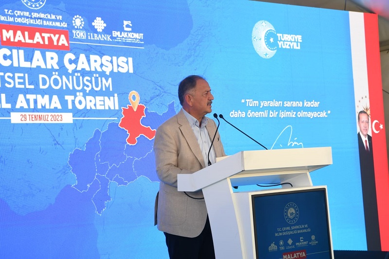 Malatya'da Yeni Çarşı İçin İlk Kazma Vuruldu