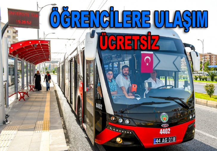 MALATYA'DA YKS'YE GİRECEK ÖĞRENCİLERE ULAŞIM ÜCRETSİZ 