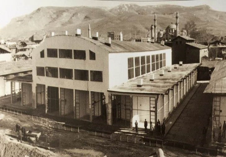 Malatya Hal Binası inşaatı 1956