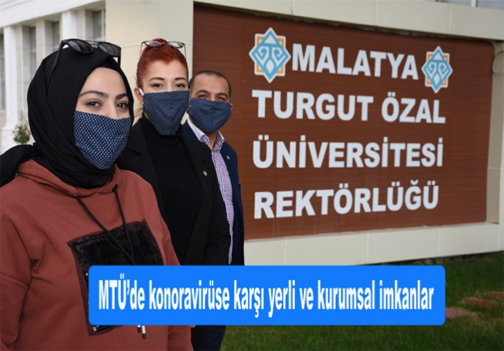 Malatya Turgut Özal Üniversitesi maske üretiyor
