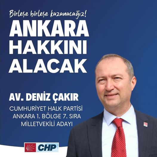 Malatyalı Av. Deniz Çakır Ankara'da 7. Sırada Aday