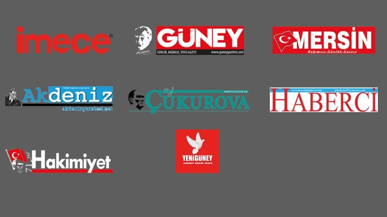 Mersin’de 8 Yerel Gazeteye İlan Şoku!