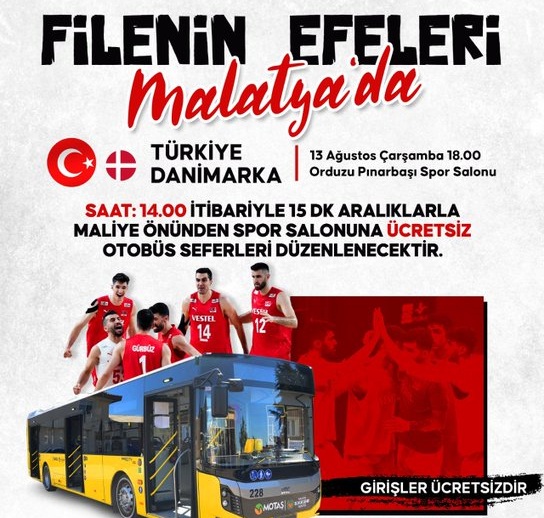 Milli Voleybol Maçında Ulaşım da Ücretsiz olacak