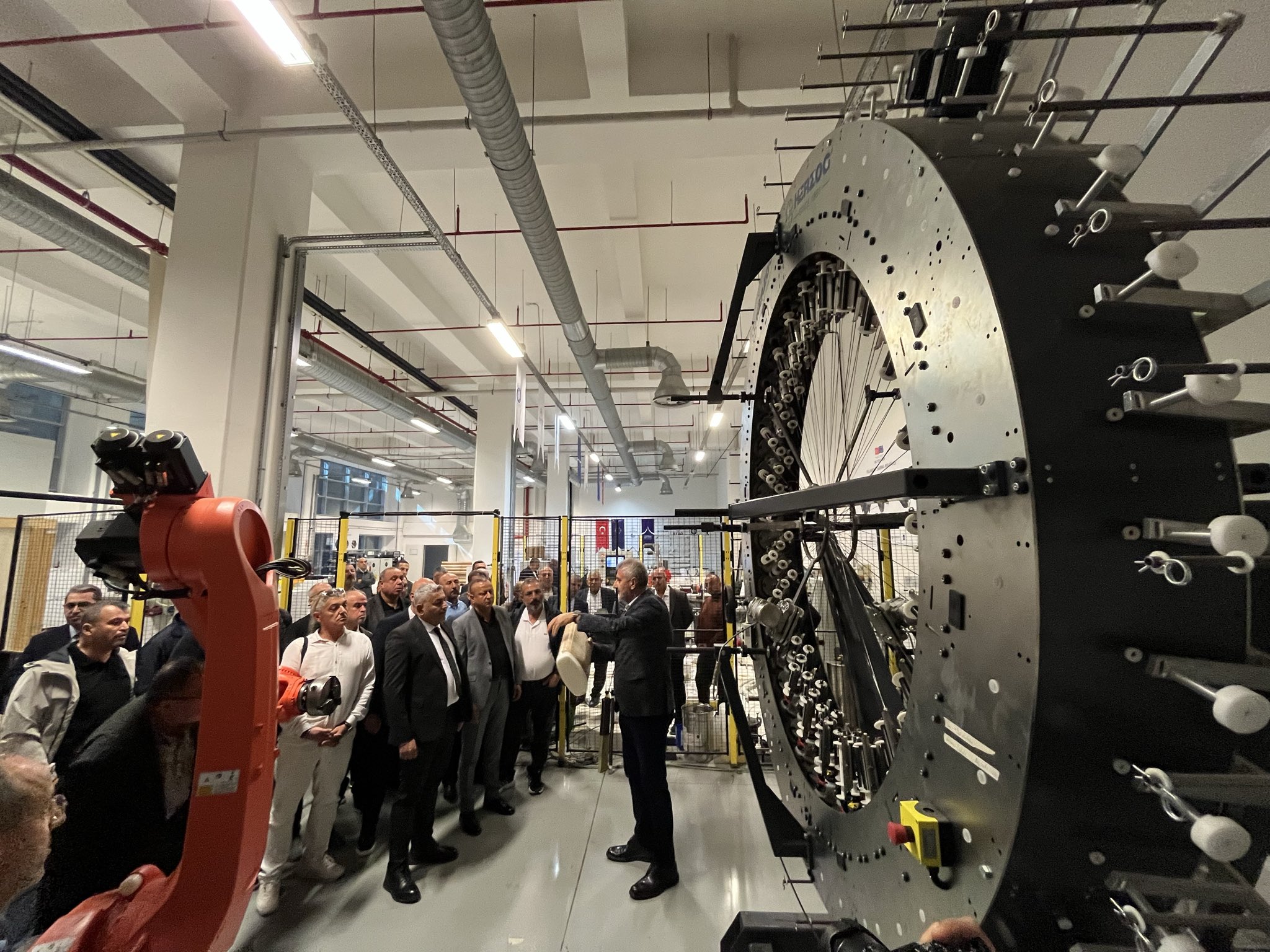 MTSO heyeti Bursa'da Fabrikada İnceledi