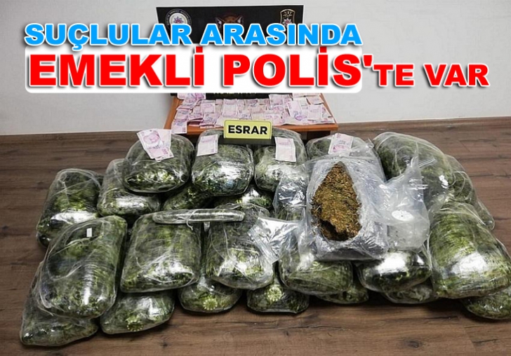 Narkotikin operasyonunda 111 kilo esrar ele geçirildi.