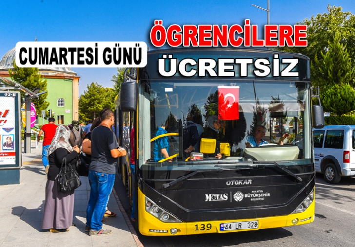 ÖGRENCİLERE CUMARTESİ GÜNÜ OTOBÜSLER ÜCRETSİZ