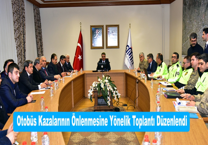  Otobüs Kazalarının Önlenmesine Yönelik Toplantı Düzenlendi