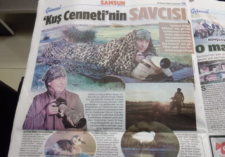 Samsun'da 'Kuş Cenneti'nin Malatyalı Savcısı