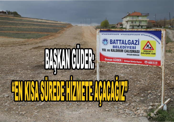 Şehir Mezarlığı-Eskimalatya Bağlantı Yolunda  Üst Yapı Çalışmaları Tamamlanmak Üzere