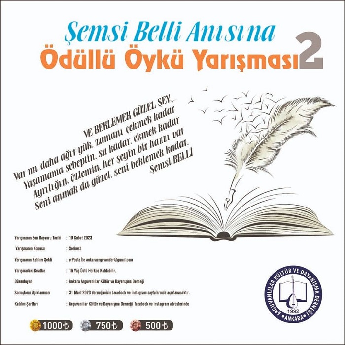 Şemsi Belli 2. Öykü Yarışması sonuçlandı