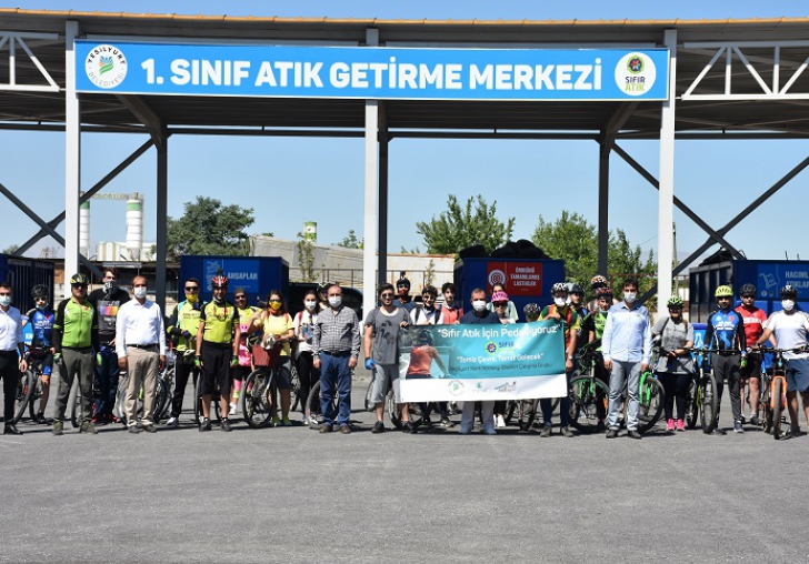 Sıfır Atık İçin Pedallıyoruz Bisiklet Turu Düzenlendi