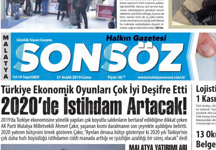 Sonsöz Gazetesi 20 Yaşında!