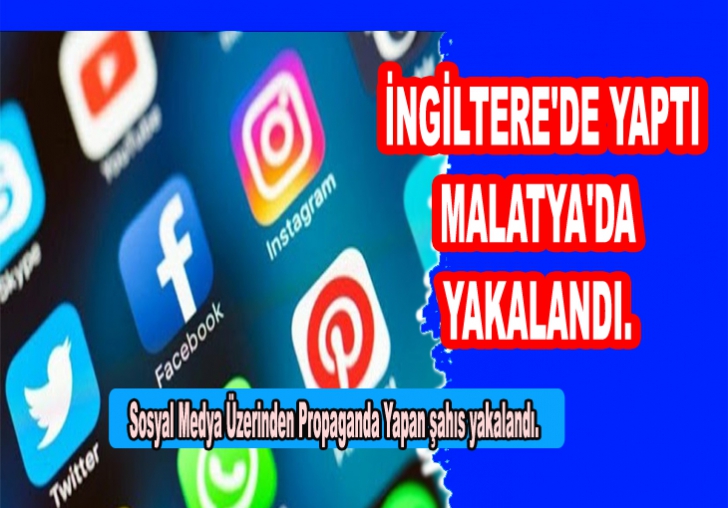 Sosyal Medya Üzerinden Propaganda Yapan şahıs yakalandı.