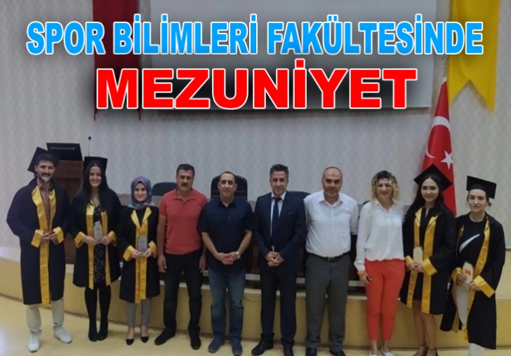 Spor Bilimleri Fakültesi'nde mezuniyet 