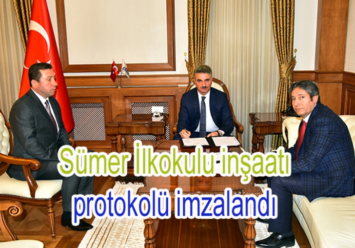 Sümer İlkokulu inşaatı protokolü imzalandı