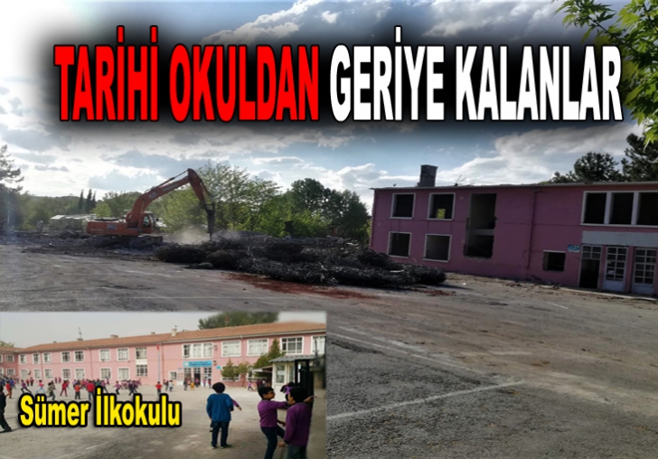 TARİHİ OKULDAN GERİYE KALANLAR.