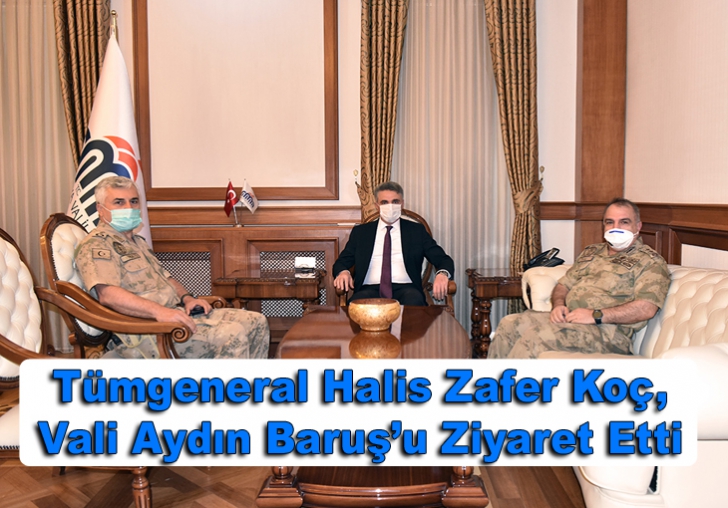 Tümgeneral Halis Zafer Koç, Vali Aydın Baruşu Ziyaret Etti