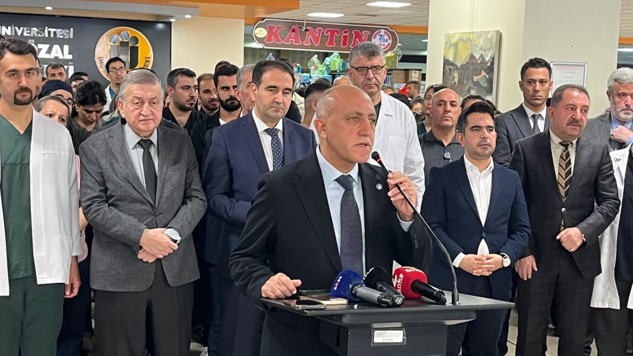 Turgut Özal Tıp Merkezinde Doktora Saldırıya Tepki