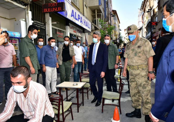 Vali Baruş Korona Virüs Denetimi Yaptı