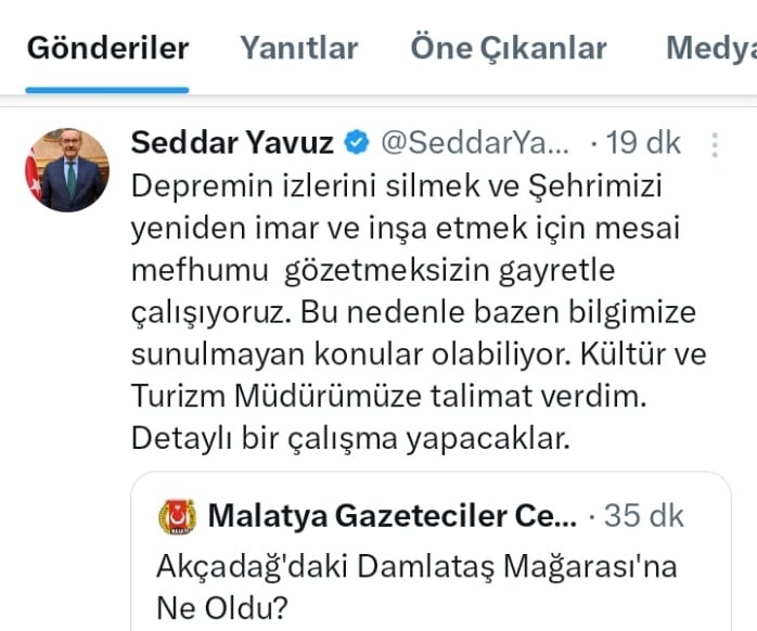 Vali Yavuz'dan Damlataş Mağarası Talimatı