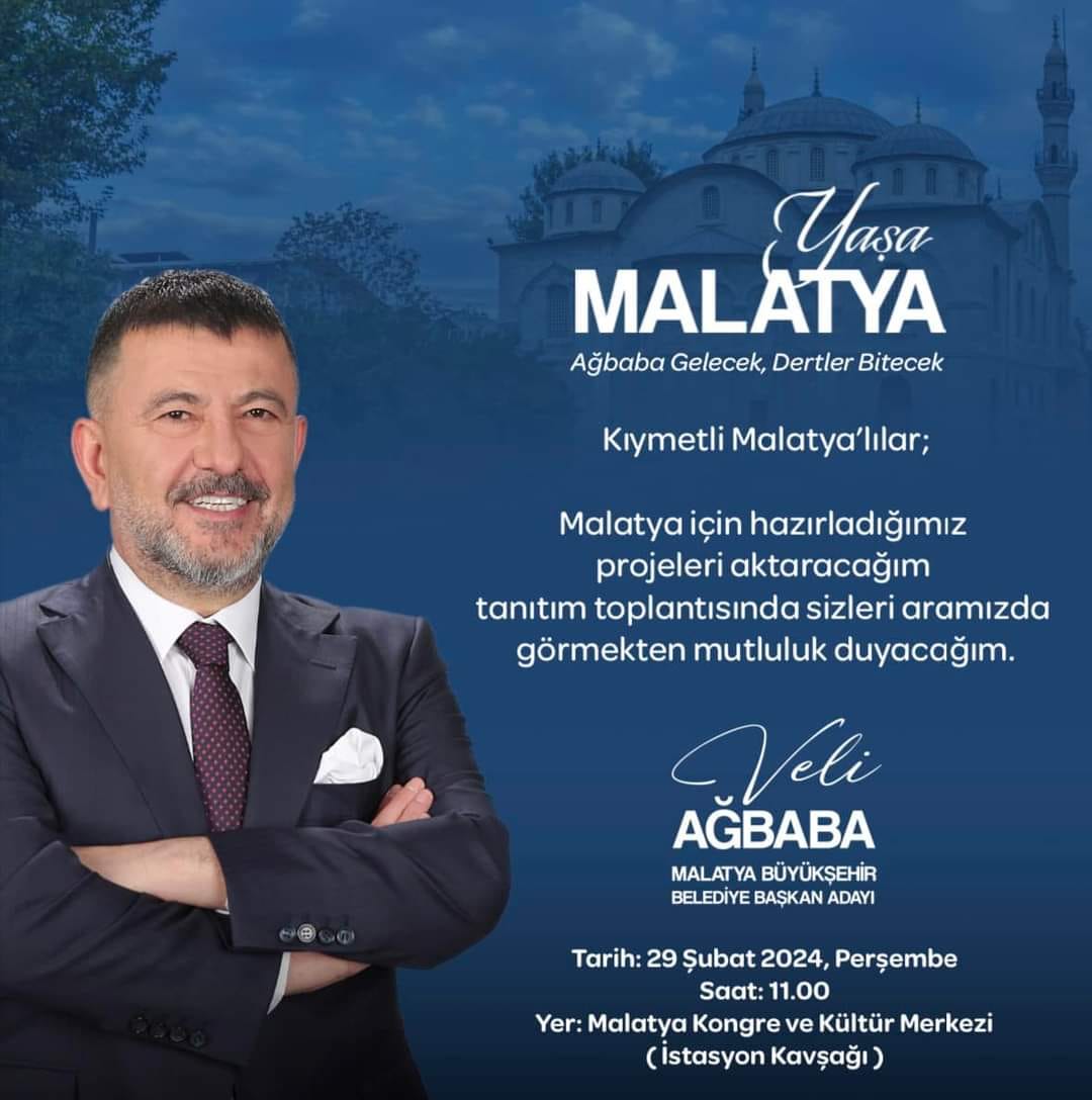 VELİ AĞBABA PROJELERİNİ TANITACAK