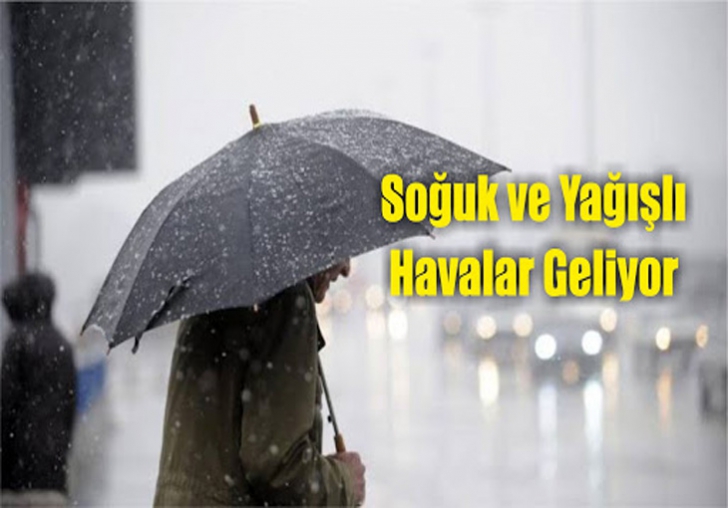 Yağışlı havalar geliyor.