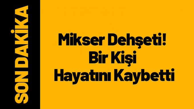 Yaşlı Şahıs Mikser Kurbanı Oldu