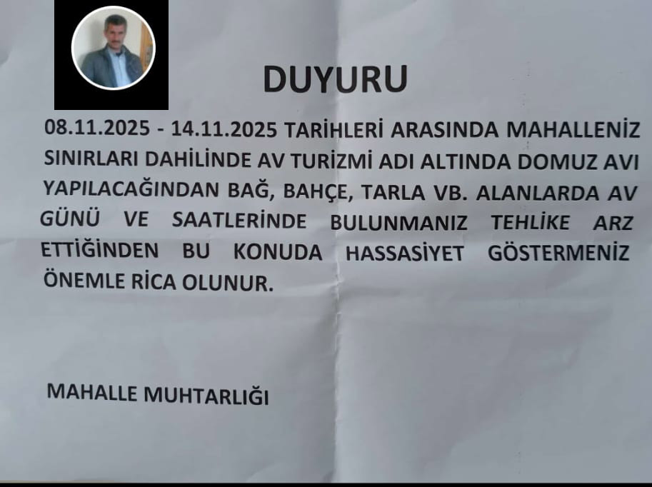 Yazıhan'da Domuz Avı Yapılıyor