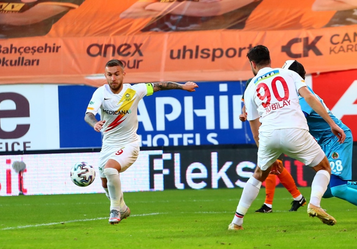 Yeni Malatyaspor, Alanya'dan puanla dönüyor:1-1