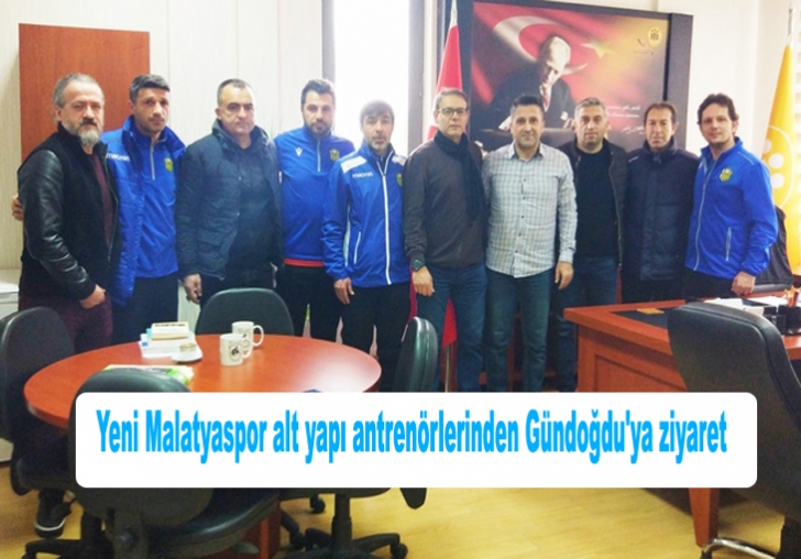 Yeni Malatyaspor alt yapı antrenörlerinden Gündoğdu'ya ziyaret