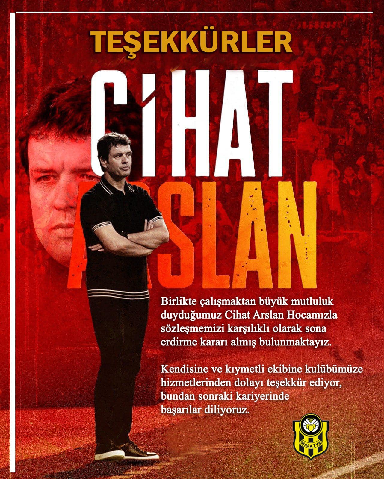 Yeni Malatyaspor Cihat Aslan ile Yolları Ayırdı