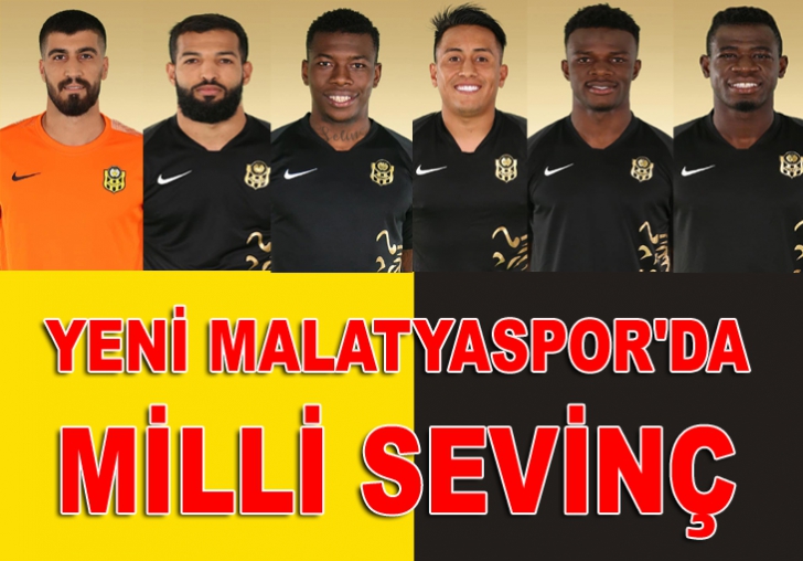 YENİ MALATYASPOR'DA 6 FUTBOLCU MİLLİ TAKIMLARA ÇAĞRILDI