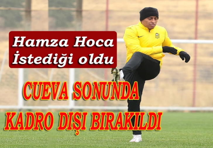 Yeni Malatyaspor'da Cueva kadro dışı bırakıldı 