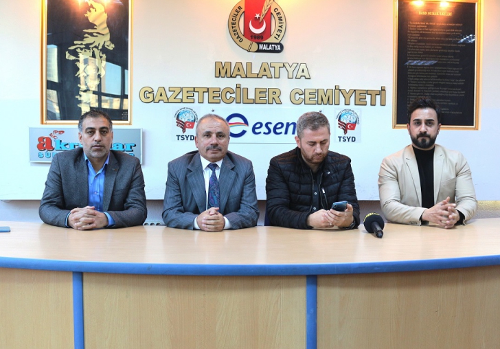 Yeni Malatyaspor TVden Gazeteciler Cemiyetine ziyaret...