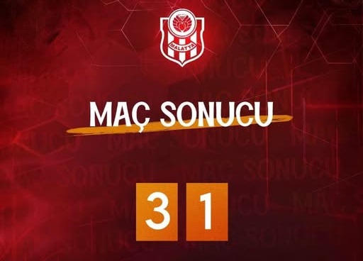 Yeni Malatyspor Yine Mağlup Oldu: 3-1