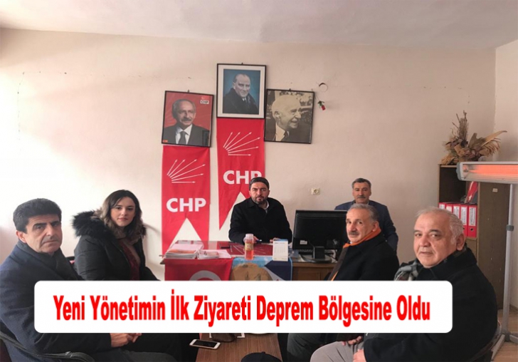 Yeni Yönetimin İlk Ziyareti Deprem Bölgesine Oldu