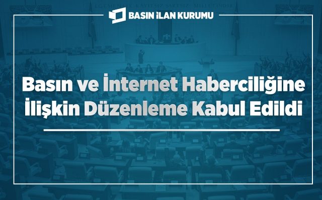 Yeni Basın ve İnternet Yasası Kabul Edildi