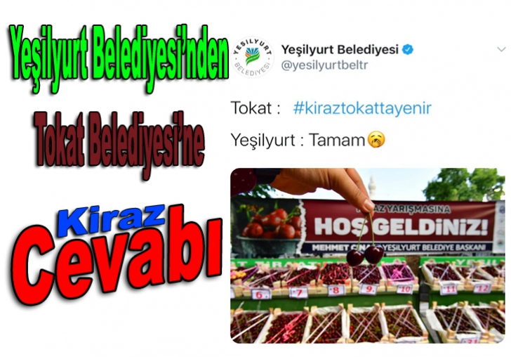 Yeşilyurt Belediyesinden Tokat Belediyesine Cevap