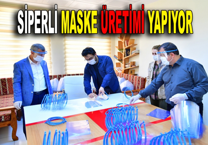 YEŞİLYURT KENT KONSEYİ, SİPERLİ MASKE ÜRETİMİ YAPIYOR