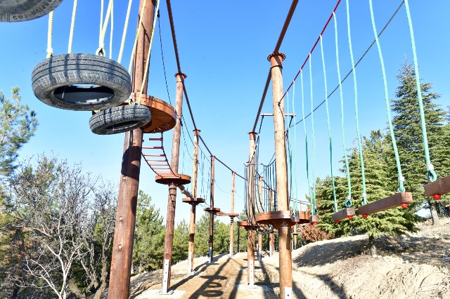 Yeşilyurt Şahin Tepesi Macera Parkını Bekliyor