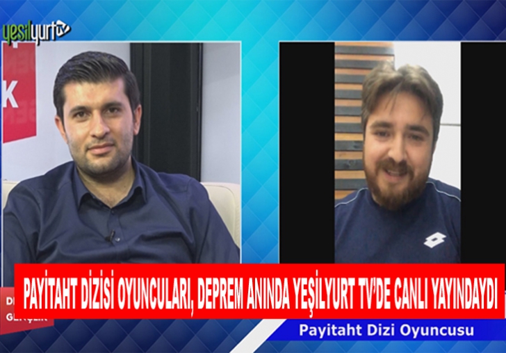 Yeşilyurt TVde Deprem Anı Saniye Saniye Kaydedildi