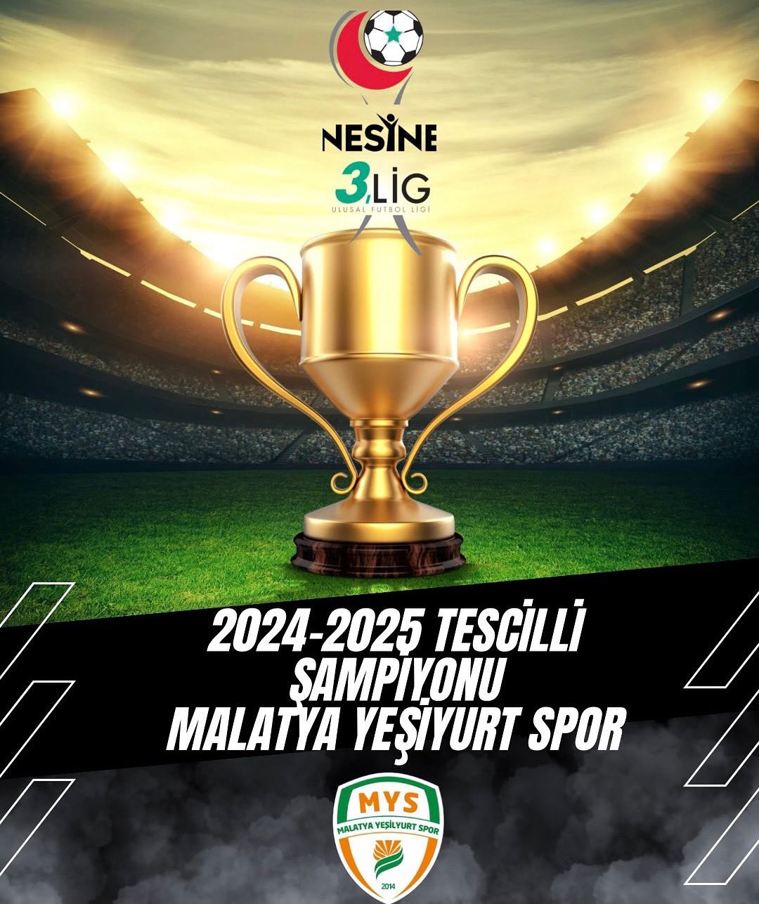 Yeşilyurtspor'un Şampiyonluğu Tescillendi